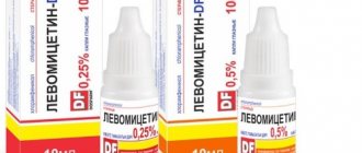 Глазные капли Левомицетин для детей: инструкция по применению