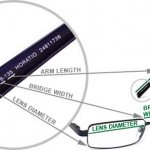 The manufacturer often indicates information about the size of sunglasses on the inside of the temple