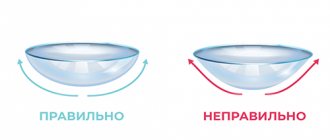 Как одевать контактные линзы в первый раз