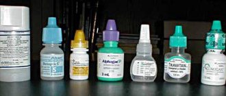 Eye drops for glaucoma and cataracts: list of how to use