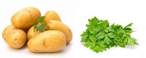 Картофель и петрушка