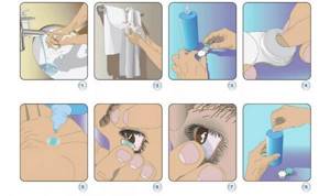 Памятка как надевать контактные линзы