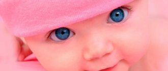 Зрение у новорожденных по месяцам, в первые дни. Таблица, описание, норма